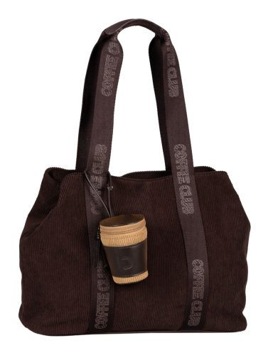 Tom Tailor női válltáska Cortini Zip Shopper L sötét barna