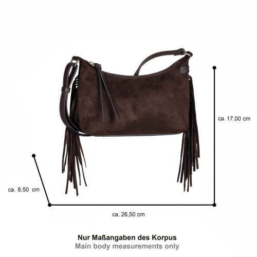 Tom Tailor női válltáska DEYANIRA CROSS BAG S 5078 - 028 - sötétbarna