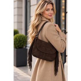   Tom Tailor női válltáska DEYANIRA SADDLE BAG 5080 - 028 - sötétbarna