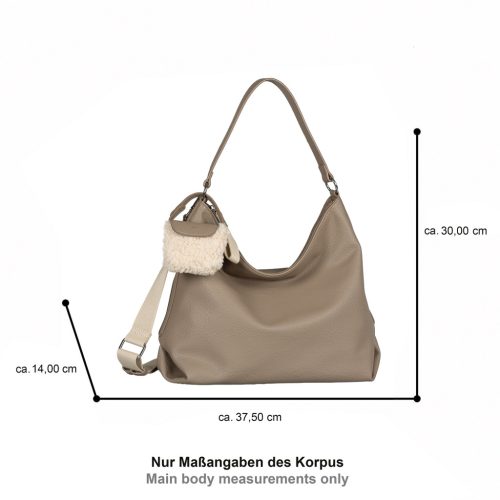 Tom Tailor női válltáska FANIA HOBO BAG L 5094 - 021 - taupe