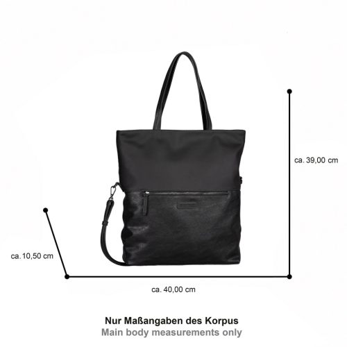 Tom Tailor női válltáska GIA ZIP SHOPPER L 5097 - 060 fekete
