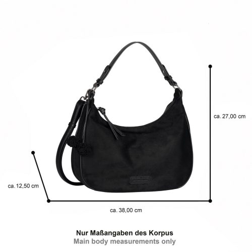 Tom Tailor női válltáska IDRA HOBO BAG M 5107 - 060 fekete