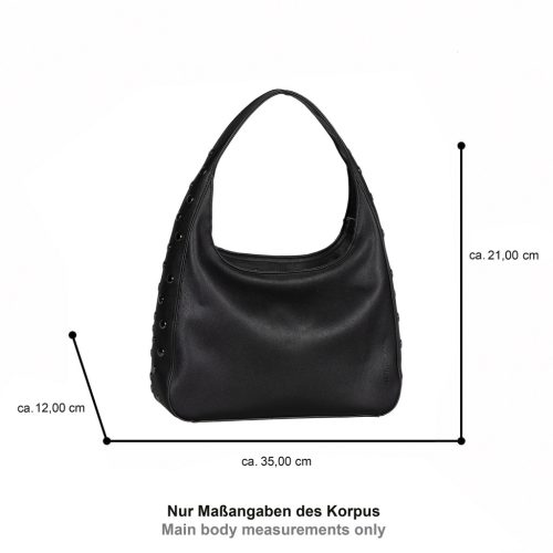 Tom Tailor női válltáska JACARDA HOBO TÁSKA L 5113 - 060 - fekete