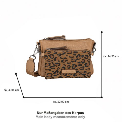 Tom Tailor női oldaltáska JAMILA CROSS BAG XS 5012 - 119 - leo brown