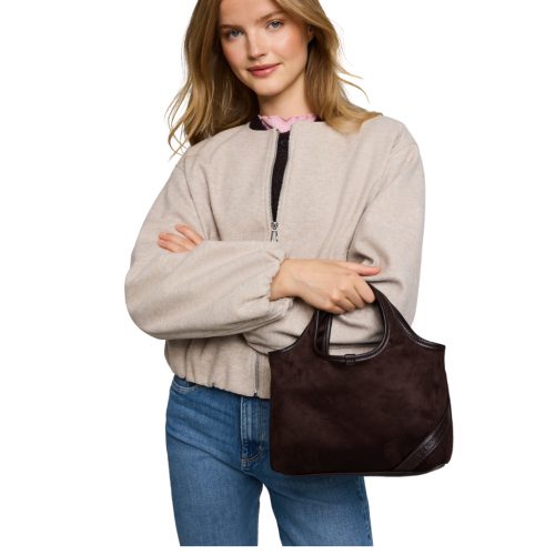 Tom Tailor női kézitáska 012955 LIDORA ZIP SHOPPER S 5131 sötét barna