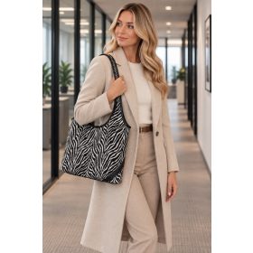 Tom Tailor női válltáska Lidora, Zip tote bag L zebra
