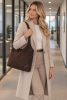 Tom Tailor női válltáska Lidora, Zip tote bag L barna