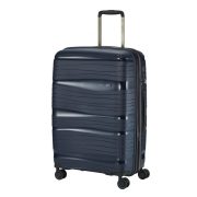   Bőrönd TRAVELITE Motion M kék 4 kerekű bővíthető közepes bőrönd