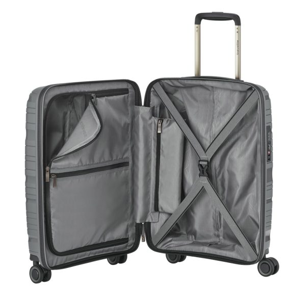 Bőrönd TRAVELITE Motion S antracit 4 kerekű laptoptartós kabin méret
