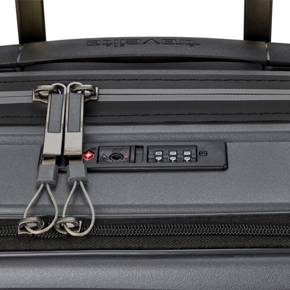 Bőrönd TRAVELITE Motion S antracit 4 kerekű laptoptartós kabin méret