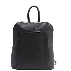 Olasz bőr 5602 fekete női hátizsák