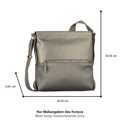 Tom Tailor női válltáska ERIN CROSS BAG M 4474 - 124 - metallic grey