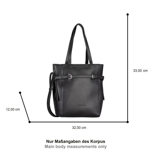 Tom Tailor női válltáska Sora, Zip shopper M, fekete