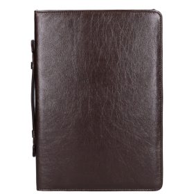 Karen R 015 barna rostbőr női A4-es mappa