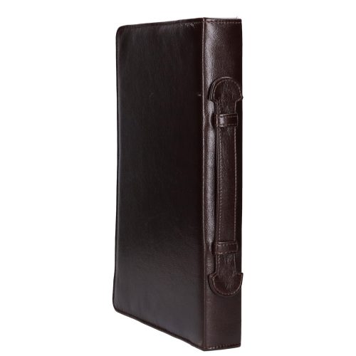 Karen R 015 barna rostbőr női A4-es mappa