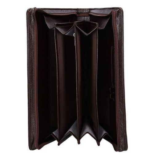 Karen R 015 barna rostbőr női A4-es mappa