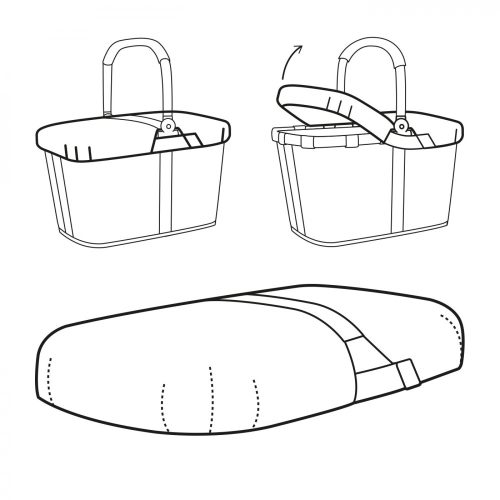 Bevásárló kosár fedő REISENTHEL Carrybag cover fekete