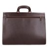 Aktatáska 1738 Bőr 3 rekeszes sötét barna nagy zseb