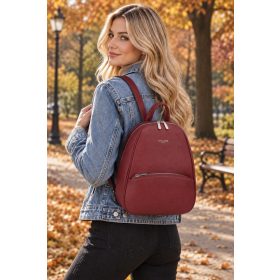 David Jones CM6734 bordó női hátizsák