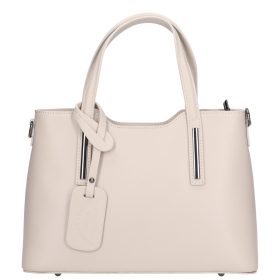 Olasz bőr 5136 bézs női kézitáska