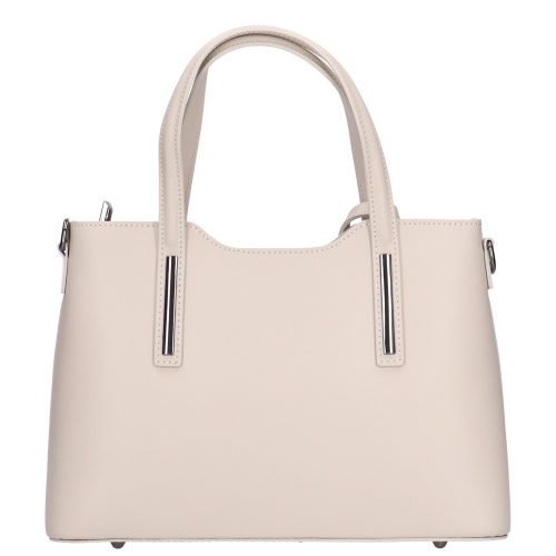 Olasz bőr 5136 bézs női kézitáska