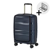   Bőrönd TRAVELITE Motion S kék 4 kerekű laptoptartós kabin méret