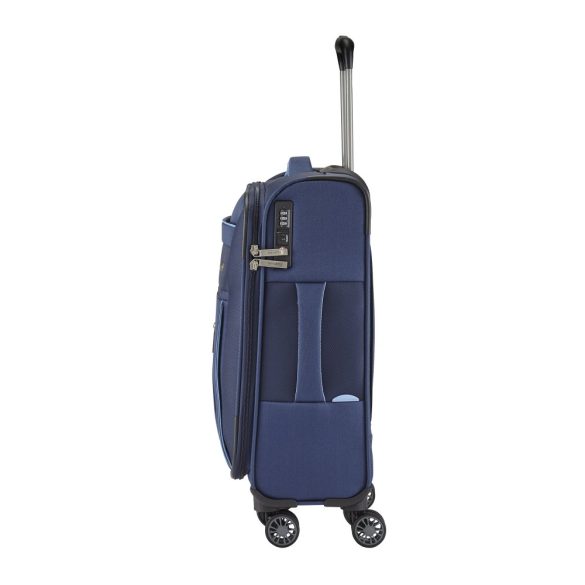 Bőrönd TRAVELITE Capri S kék 4 kerekű kabin méret