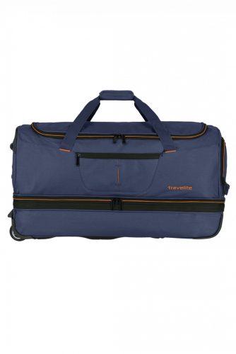 Gurulós utazótáska TRAVELITE Basics 96276 L navy 70 cm nagy