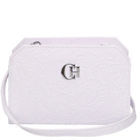 Chiara M 811 fehér rostbőr női alkalmi táska