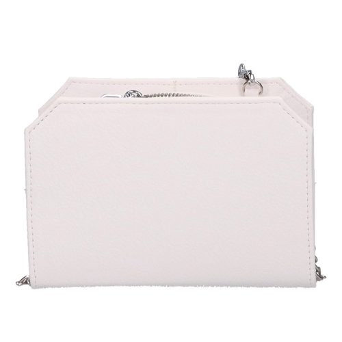 Chiara M 811 fehér rostbőr női alkalmi táska