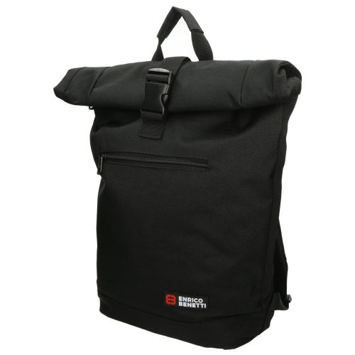 Enrico Benetti Amsterdam fekete rollup laptoptartós hátizsák 14" 54684 001