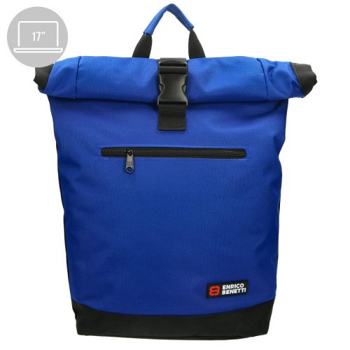 Enrico Benetti Amsterdam fekete rollup laptoptartós hátizsák 14" 54684 001