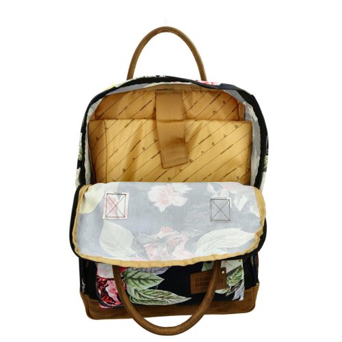 Enrico Benetti 46161 fekete virágos női hátizsák 40x30x15 cm