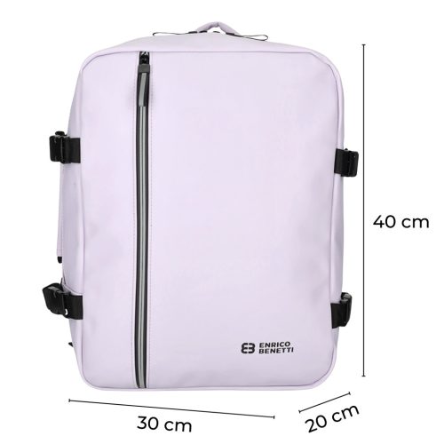 Enrico Benetti 56004 lila Wizz Air és Ryanair fedélzeti hátizsák 40×30×20 cm