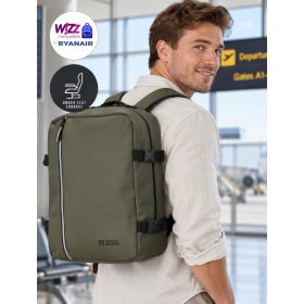  Enrico Benetti 56004 zöld Wizz Air és Ryanair fedélzeti hátizsák 40×30×20 cm