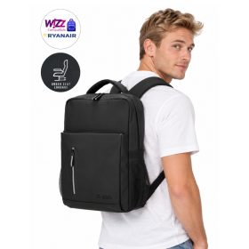   Enrico Benetti 56007 fekete fedélzeti hátizsák 14" laptoptartóval 40×30×15 cm