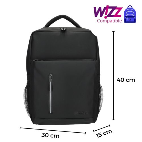 Enrico Benetti 56007 fekete fedélzeti hátizsák 14" laptoptartóval 40×30×15 cm