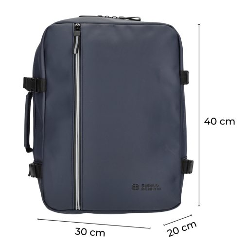 Enrico Benetti 56004 kék Wizz Air és Ryanair fedélzeti hátizsák 40×30×20 cm