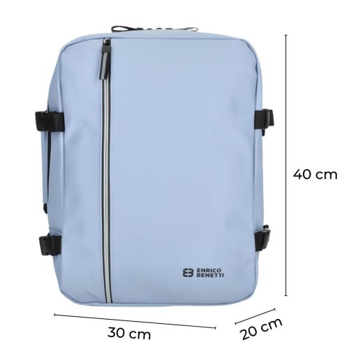 Enrico Benetti 56004 kék Wizz Air és Ryanair fedélzeti hátizsák 40×30×20 cm
