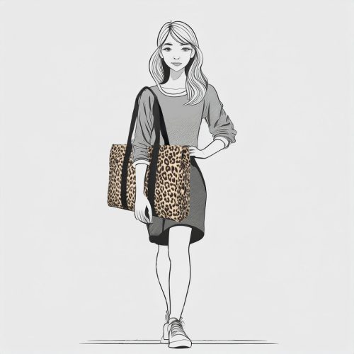 Enrico Benetti 65015 leopárd mintás női shopper táska
