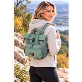 Travelite Basics mentazöld mini rollup hátizsák 96334-81