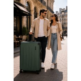 Travelite Dynamic XL extra nagy méretű bőrönd zöld