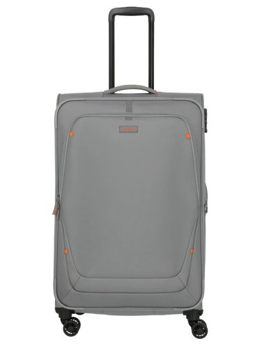 Travelite Umbria L Smoky grey bővíthető nagy méretű bőrönd