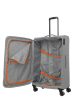 Travelite Umbria L Smoky grey bővíthető nagy méretű bőrönd