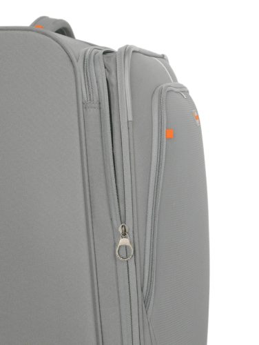 Travelite Umbria L Smoky grey bővíthető nagy méretű bőrönd