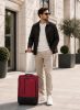 Travelite Crosslite S 2w két kerekű bővíthető kabinbőrönd piros