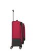 Travelite Crosslite M 4w piros közepes bőrönd