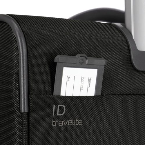 Travelite Crosslite M 4w piros közepes bőrönd