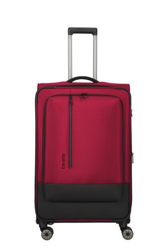 Travelite Crosslite L bővíthető nagy méretű bőrönd piros