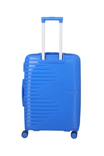 Travelite Pacific M 4w kék közepes bőrönd